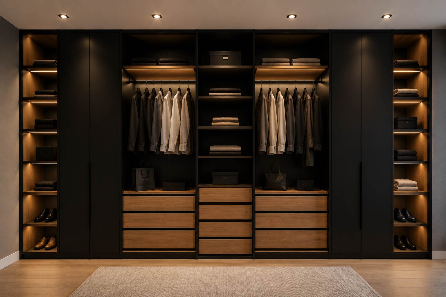 Dressing design mélange couleurs matières élégance