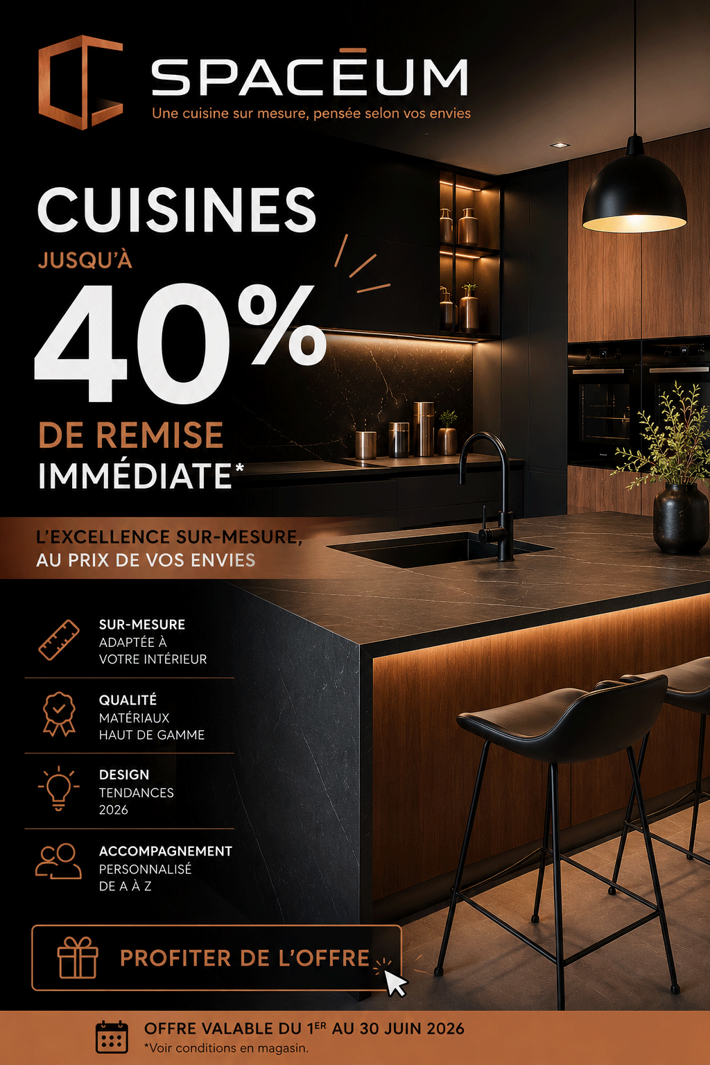 Jusqu'à 40% de remises immédiates en magasin