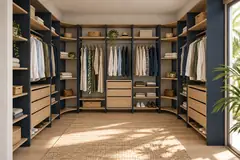 Dressing en U · Ink Blue + Chêne